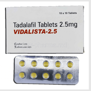 Vidalista 2.5mg (Tadalafil)