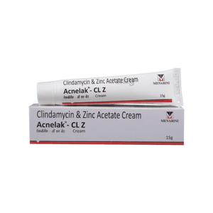 Acnelak-CLZ Cream (Clindamycin/Zinc acetate ) – 15gm