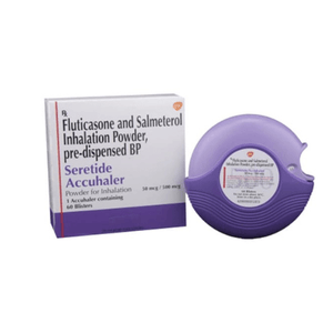 Seretide 50mcg/500mcg Accuhaler (Salmeterol/Fluticasone)